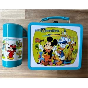 Walt Disney‎ World 50th Anniversary Vault Collection Mickey Lunchbox & Thermos